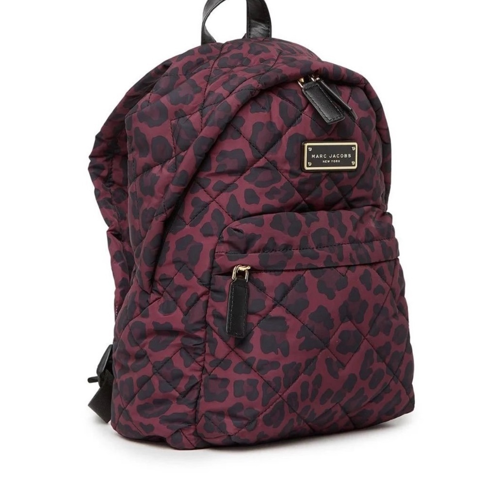 Marc Jacobs Red Leopard Quilted Backpack
